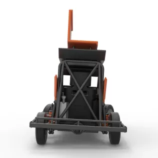 New Zealand Ministock car while turning Version 2 Scale 1 to 25 - Model thumbnail 16