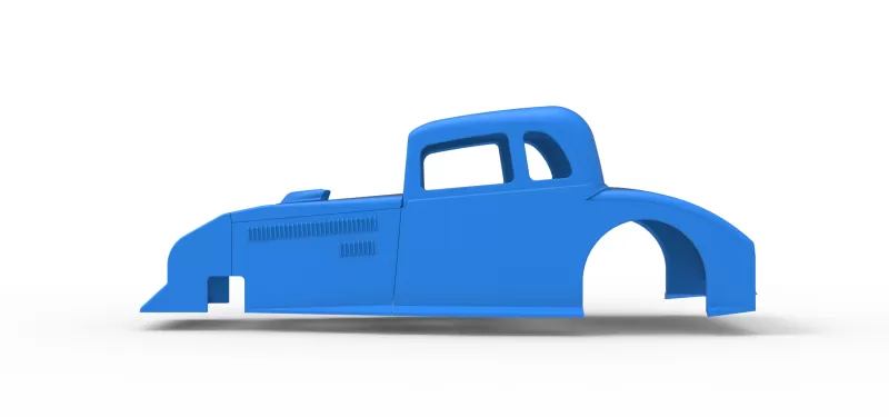 Shell of Canadian vintage modified stock car Scale 1:25 - Model preview 7