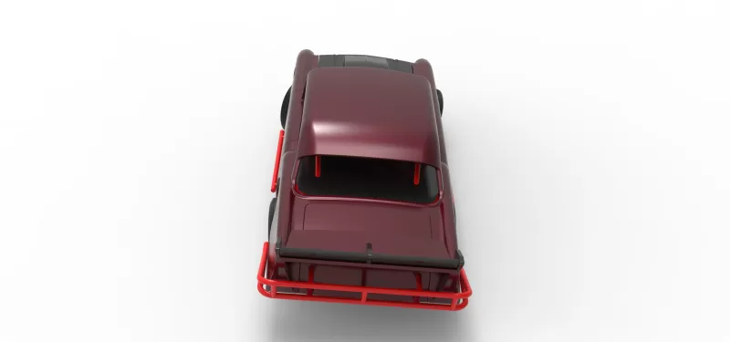 Vintage Dirt Modified stock car V9 while turning Scale 1:25 - Model preview 17