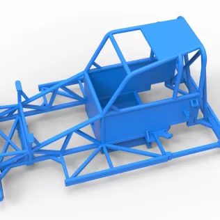 Frame of New Zealand Ministock car Version 2 Scale 1:25 - Model thumbnail 2