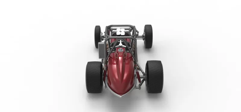 Dirt Silver Crown Champ car Base Version 2 Scale 1:25 - Model preview 17