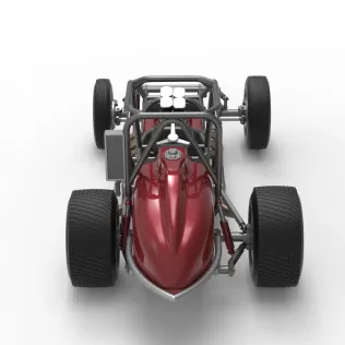 Dirt Silver Crown Champ car Base Version 2 Scale 1:25 - Model thumbnail 17