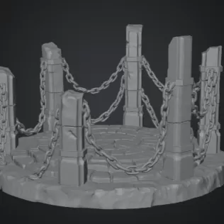 Ancient Chain Portal STL File for 3D Print - Model thumbnail 11