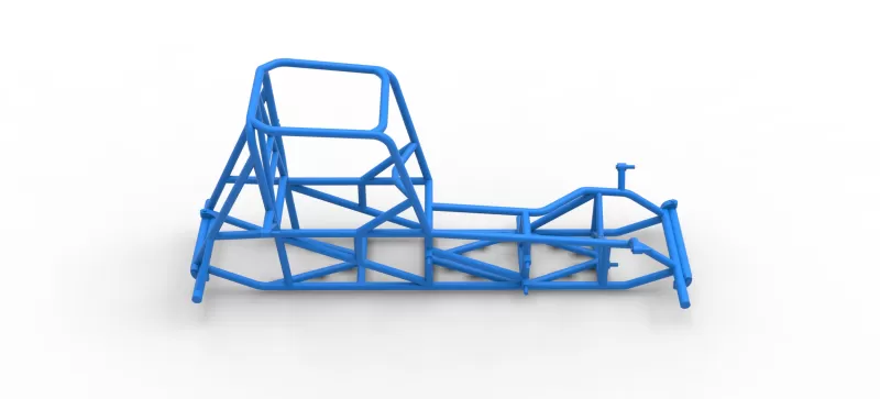Frame of Vintage Pavement Sprint car Scale 1:25 - Model preview 14