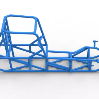 Frame of Vintage Pavement Sprint car Scale 1:25 - Model thumbnail 14
