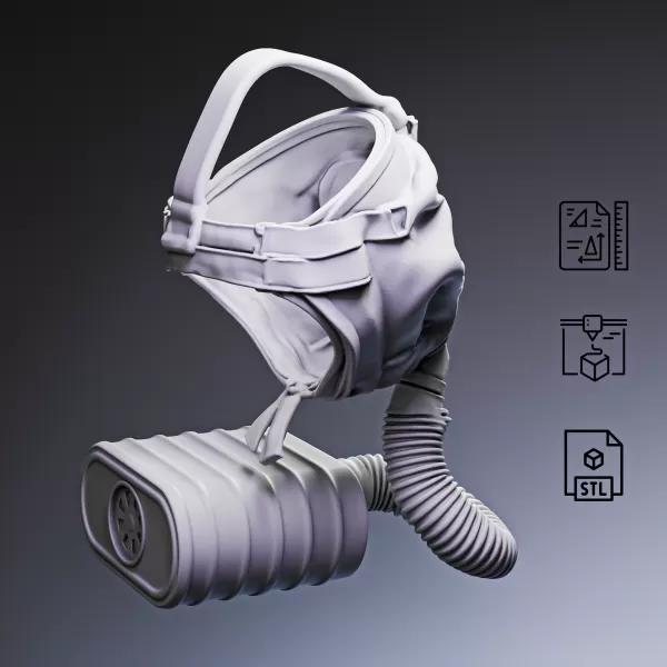 WWI Gas Mask S.B.R. #RoZ - Model preview 7
