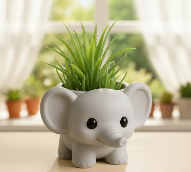 Elephant Planter - Model preview 1