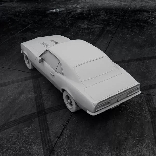 Chevrolet Camaro SS 1967 – 3D Printable Car Model - Model preview 3