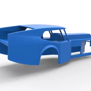 Shell of Vintage Dirt Modified stock car Version 5 Scale 1:25 - Model thumbnail 14