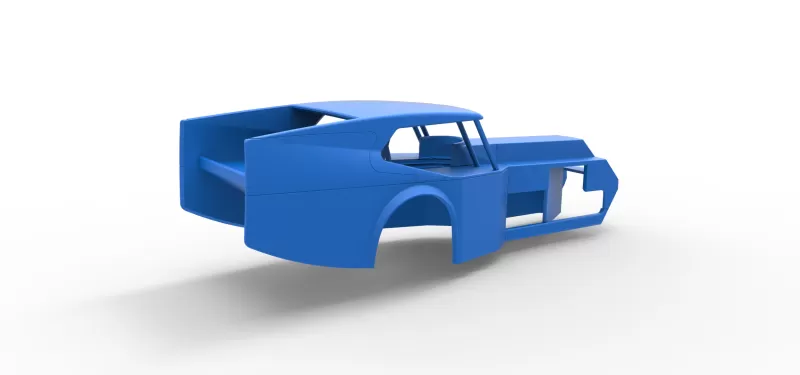 Shell of Vintage Dirt Modified stock car Version 5 Scale 1:25 - Model preview 14