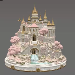 Blossom Crown Castle STL File for 3D Print - Model thumbnail 8