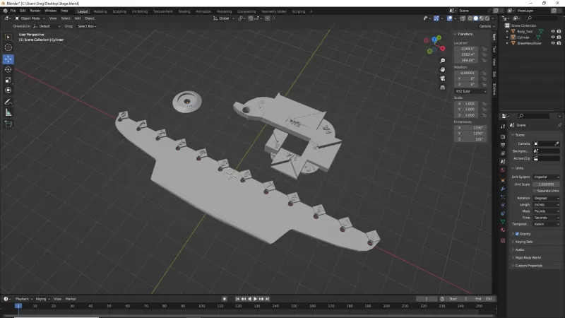 Sheet Metal Body Tools and Washer - Model preview 5