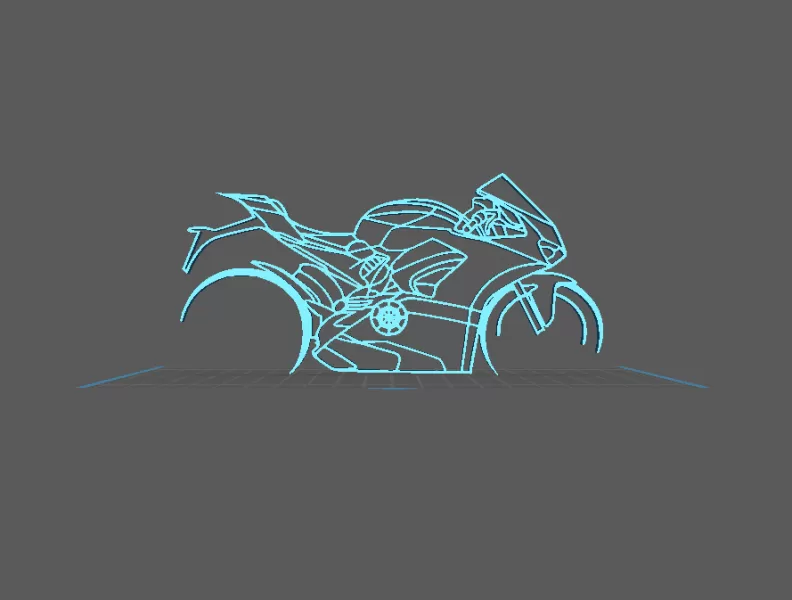 Ducati - Panigale V4 Wall Art - Model preview 1