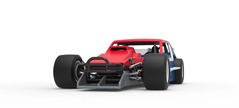 Vintage Asphalt Modified stock car V10 Scale 1:25 - Model preview 6