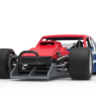 Vintage Asphalt Modified stock car V10 Scale 1:25 - Model thumbnail 6