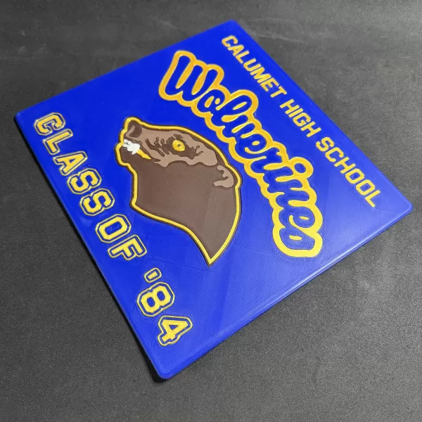 Red Dawn "Wolverines" Wall Plaque - Model preview 5