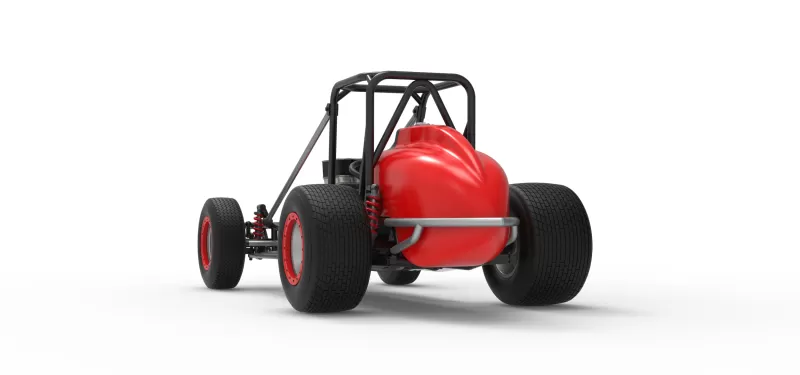 Dirt Silver Crown Champ car Base Scale 1:25 - Model preview 15