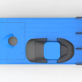 Shell of Vintage Asphalt Outlaw Super late model Scale 1:25 - Model thumbnail 9