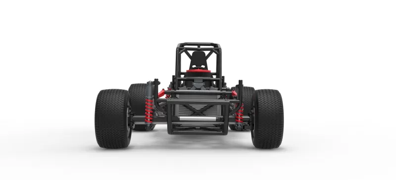 Vintage Dirt Modified stock car Base Version 6 Scale 1:25 - Model preview 7