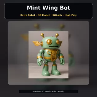 Fantasy Character Pack – Cute High-Poly Kitbash Creatures - Model thumbnail 8