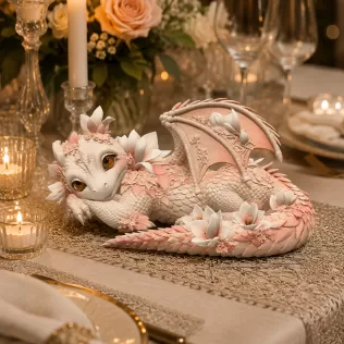 Peach Baby Blossom Dragon STL File for 3D Print