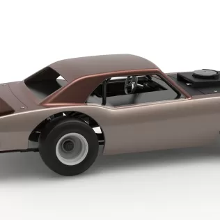 Vintage Semi-Late Model Stock Car while turning Scale 1:25 - Model thumbnail 20
