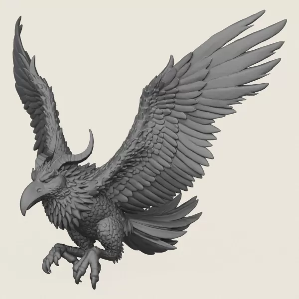 Attacking Monster Bird - Model preview 1