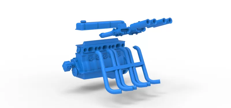 Engine of Vintage dragster Scale 1:25 - Model preview 19