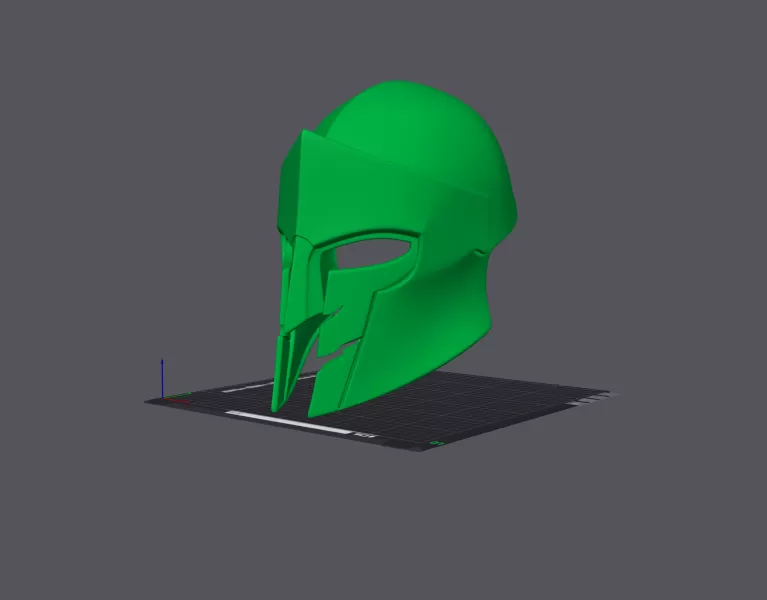 Minimalist Spartan Helmet - Model preview 6