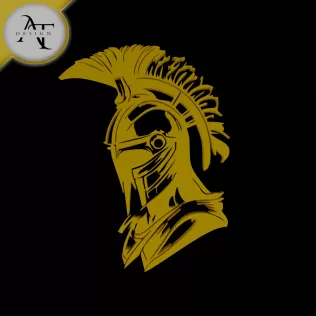 Spartan Soldier - Silhouette - 2D Wall Art Decor
