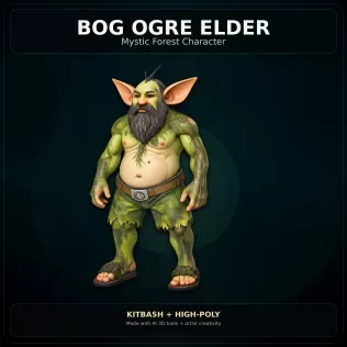 Mystic Forest Creatures – Fantasy 3D Character Pack - Model thumbnail 14