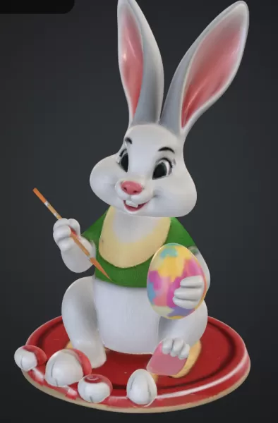 Hase bemalt ei - Model preview 1