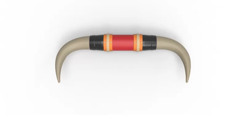 Bull horns for car ot truck Version 3 Scale 1:25 - Model preview 5