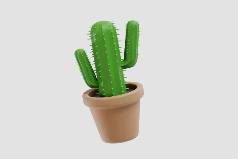 Cactus Plant - Model preview 9