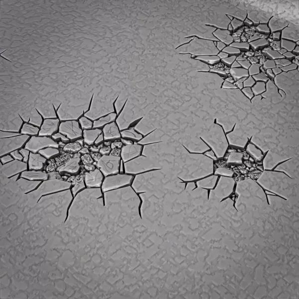 Modular Sci-Fi Battle Board – Realm-Style Gameboard (6 Tiles) - Model preview 7