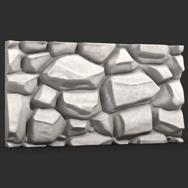 Stone Wall 052 - Model preview 1