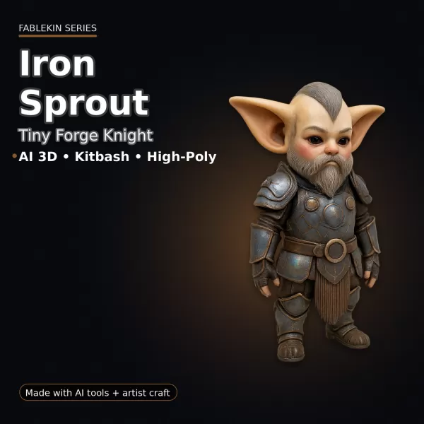 Fablekin Guardians — Character Pack (10 Stylized Heroes) - Model preview 8