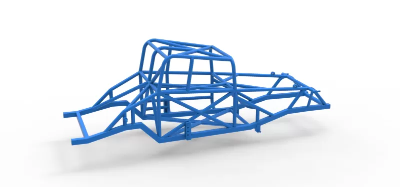 Frame of Canadian vintage modified stock car Scale 1:25 - Model preview 12