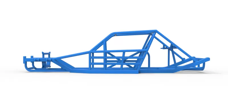 Frame of Vintage Asphalt Modified stock car V2 Scale 1:25 - Model preview 6