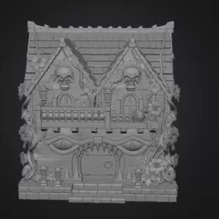 Cursed Watcher Manor STL File for 3D Print - Model thumbnail 9
