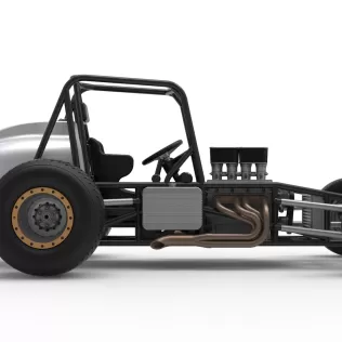 Vintage Dirt Silver Crown Car Base Scale 1:25 - Model thumbnail 22