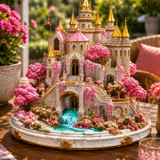 Blossom Crown Castle STL File for 3D Print - Model thumbnail 3