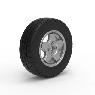 Front wheel of BriSCA Formula 2 Stock Car Scale 1:25 - Model thumbnail 2