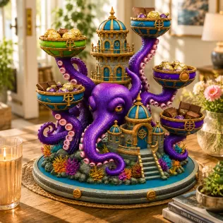 Kraken Citadel Organizer STL File for 3D Print - Model thumbnail 2