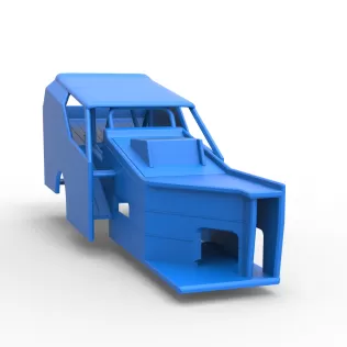 Shell of Vintage Dirt Modified stock car Version 7 Scale 1:25 - Model thumbnail 17