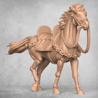 Medieval Warrior Horse - Model thumbnail 2