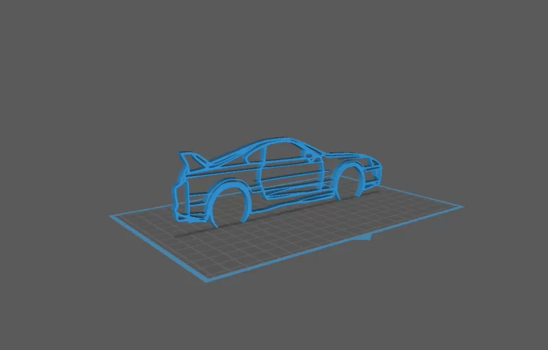 Toyota - Supra MK4 Wall Art - Model preview 1