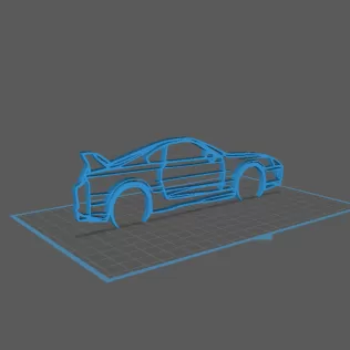 Toyota - Supra MK4 Wall Art - Model thumbnail 1