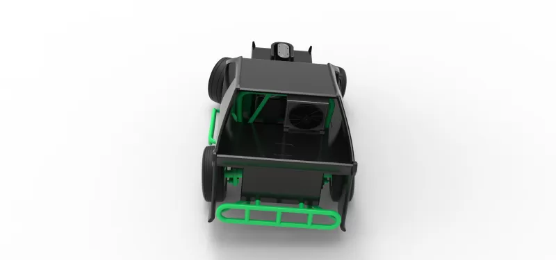 Mod Lite Race car while turning Scale 1:25 - Model preview 17