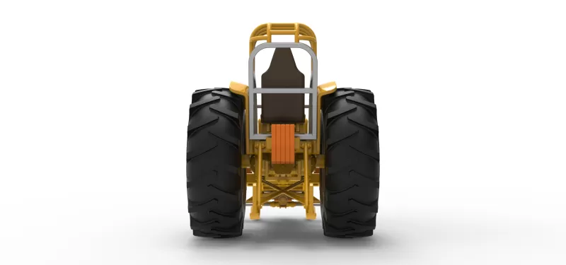 Fun Short Vintage Pulling tractor Scale 1:25 - Model preview 11